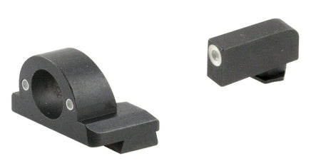 AmeriGlo GL5125 Ghost Ring Sight Set for Glock Green Tritium White Outline Front Sight-Green Tritium Rear Sight