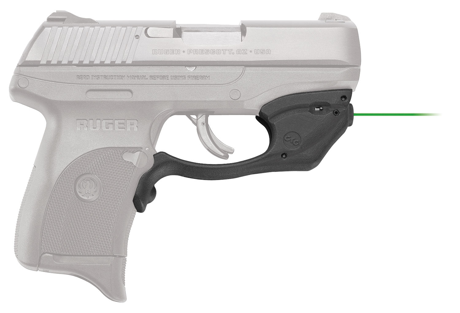 Crimson Trace 0178401 Laserguard Black Green Laser Ruger EC9S/LC9/LC9S/LC380