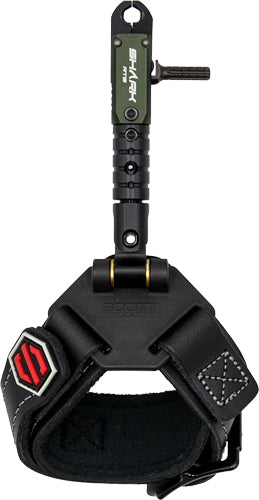 SCOTT RELEASE SHARK RTS DOUBLE JAW BLACK LEATHER BUCKLE