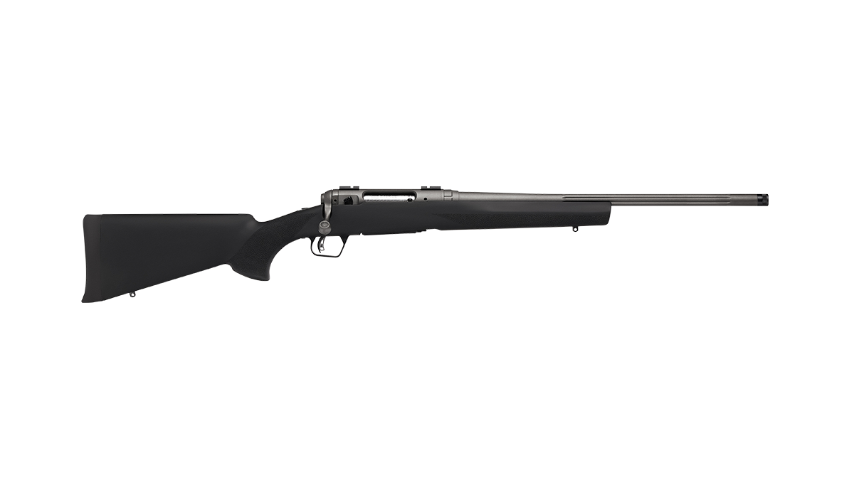 Savage Arms 33012 110 Trail Hunter Lite V2 Full Size 450 Bushmaster 3+1 20" Black Fluted Barrel, Black Carbon Steel Drilled & Tapped Receiver, Black Hogue OverMolded Synthetic Stock, Right Hand