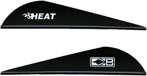 BOHNING HEAT VANE 2.5" SOLID BLACK 36PK!