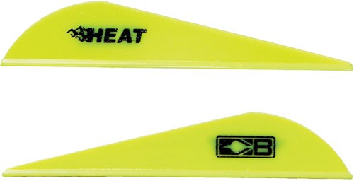 BOHNING HEAT VANE 2.5" SOLID NEON YELLOW 36PK