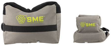SME SMEGRF Front & Rear Gun Rest Inert Poly Bead Filled Shooting Bags, Suede Leather Topper, Non-Slip Bottom, 600D Polyester