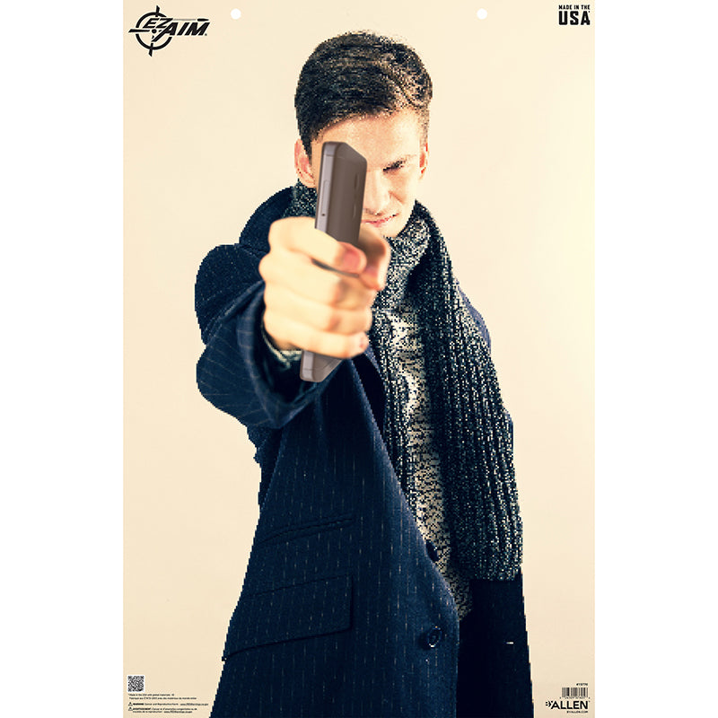 EZ AIM 23X35 PAPER TGT MALE NO THREAT 50PK