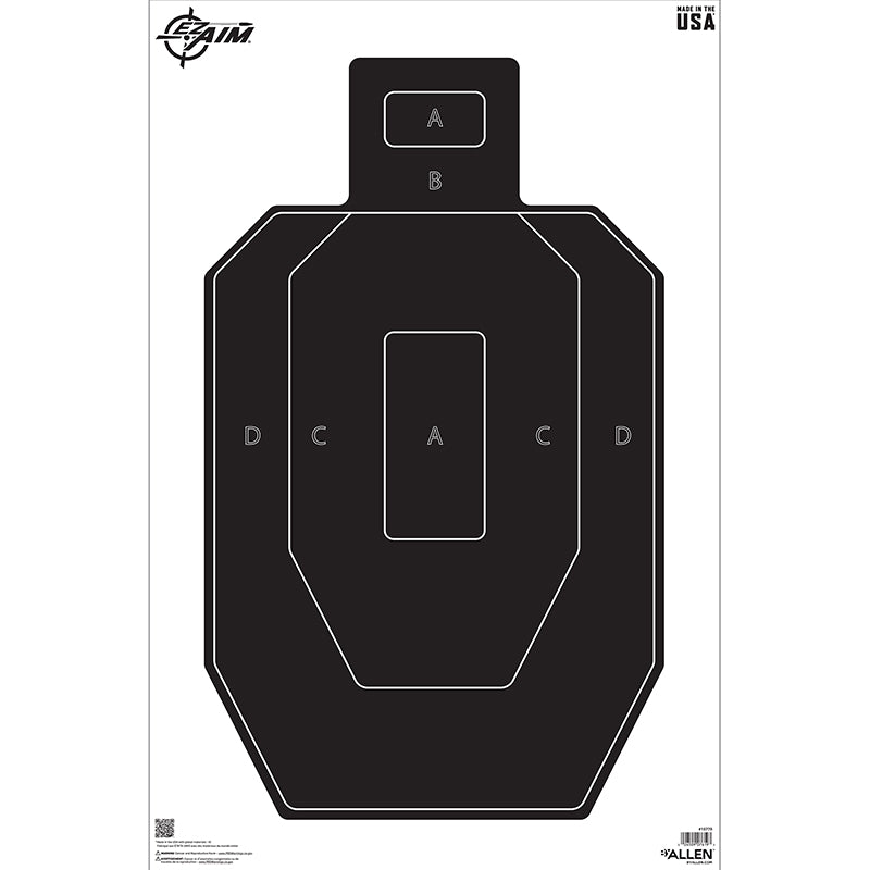 EZ AIM 23X35 PAPER TGT IPSC SILHO 50PK