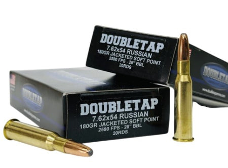 DoubleTap 7.62x54mmR DT Long Gun 180gr JSP Ammo