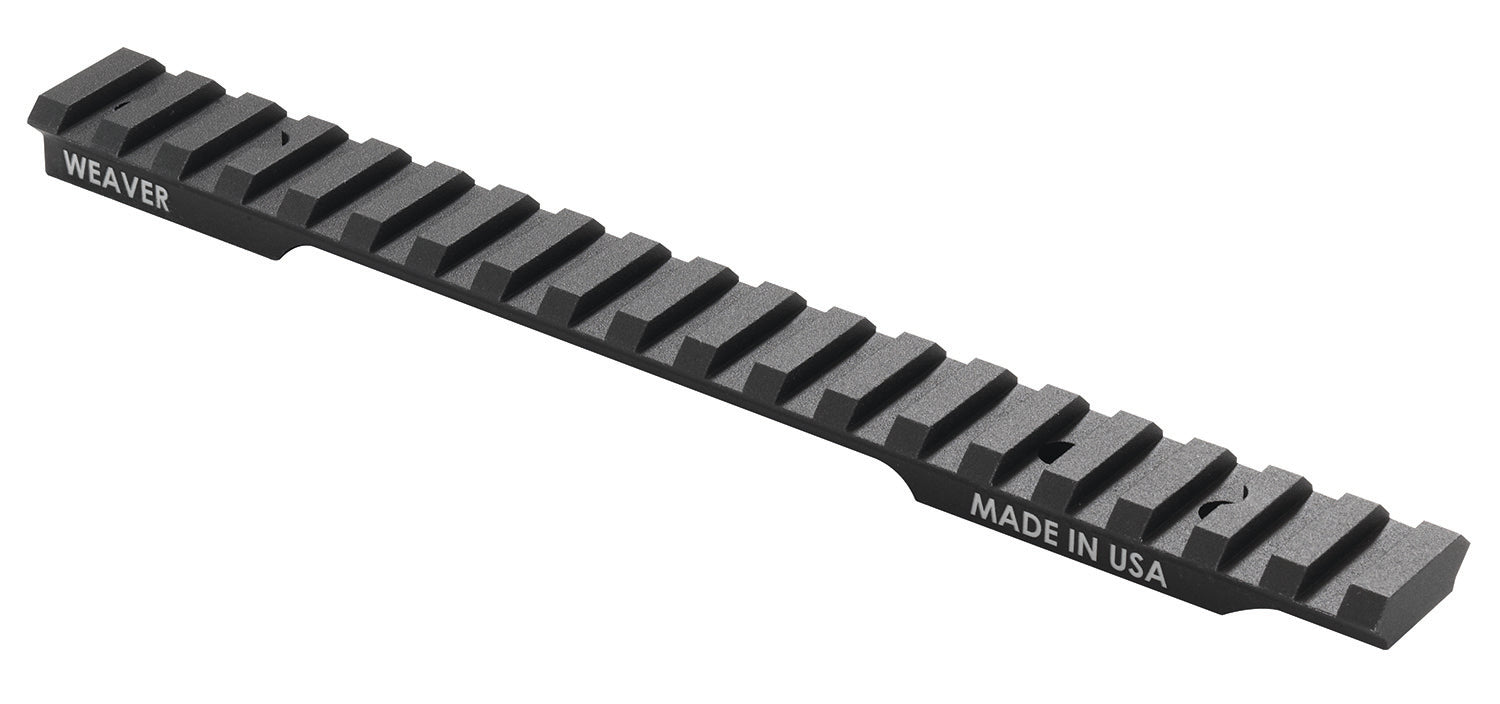 Weaver Mounts 99498 Multi-Slot Base Extended Black Anodized Aluminum Fits Savage 110 Short Action 20 MOA