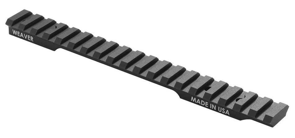 Weaver Mounts 99498 Multi-Slot Base Extended Black Anodized Aluminum Fits Savage 110 Short Action 20 MOA