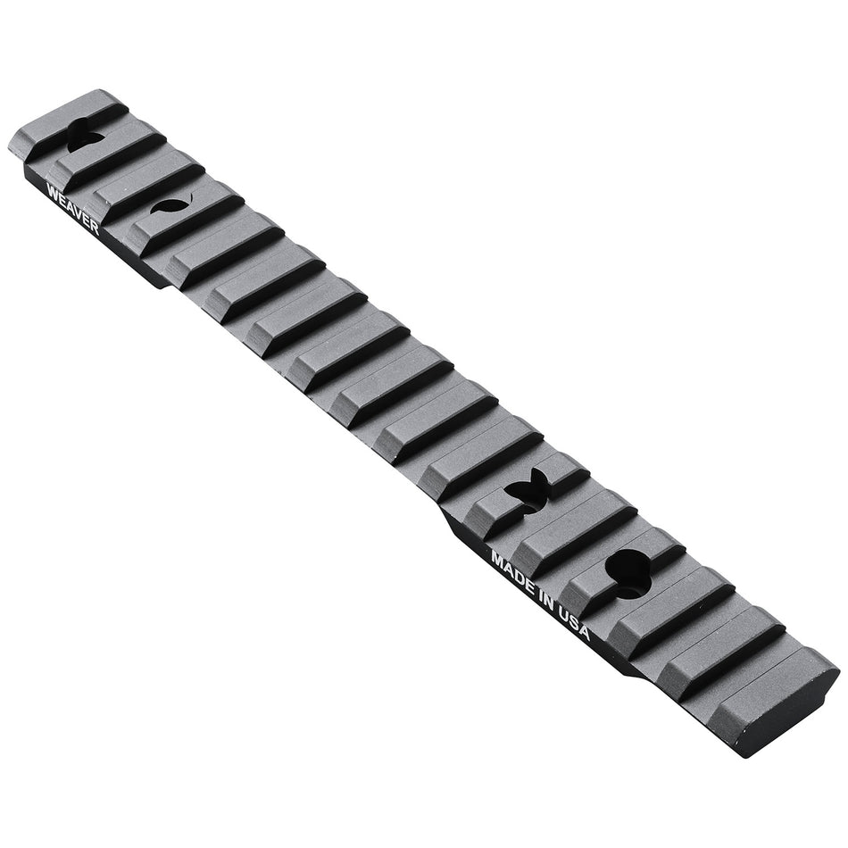 Weaver Mounts 99473 Multi-Slot Base Extended Black Anodized Aluminum Fits Browning AB3 Short Action