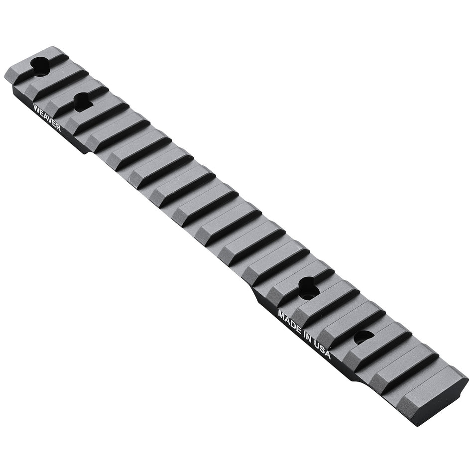 Weaver Mounts 99491 Multi-Slot Base Extended Black Anodized Aluminum Fits Savage 10/11/12/14/16 Short Action