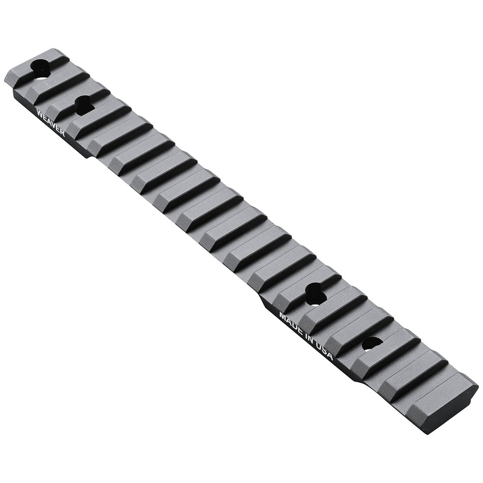 Weaver Mounts 99492 Multi-Slot Base Extended Black Anodized Aluminum Fits Extended Multi-Slot Base Short Action 20 MOA