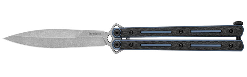 Luncha Spear Point 4.6" CarbonFiber ButterflyKfe