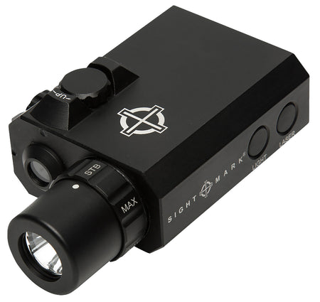 Sightmark SM25012 LoPro Mini Combo Flashlight and Green Laser Sight Matte Black 300 Lumens White LED