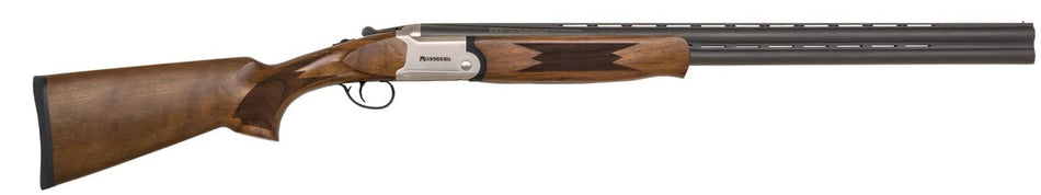 Mossberg 75490 Silver Reserve 16 Gauge Break Open 2.75" 2rd 28" Matte Blued Over/Under Vent Rib Barrel, Satin Silver w/Engraved Logo Receiver, Fixed Satin Black Walnut Stock