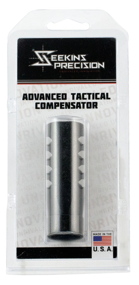 Seekins Precision 0011510039 ATC Muzzle Brake Black Melonite 416R Stainless Steel with 5/8"-24 tpi Threads for 7.62x51mm NATO AR-10