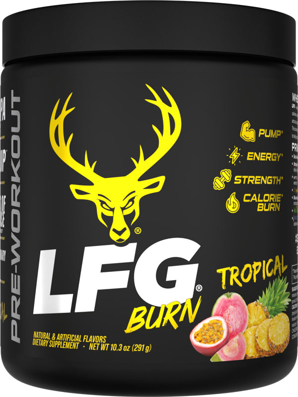 BUCKED UP PRE-WORKOUT LFG BURN TROPICAL 30 SERVINGS