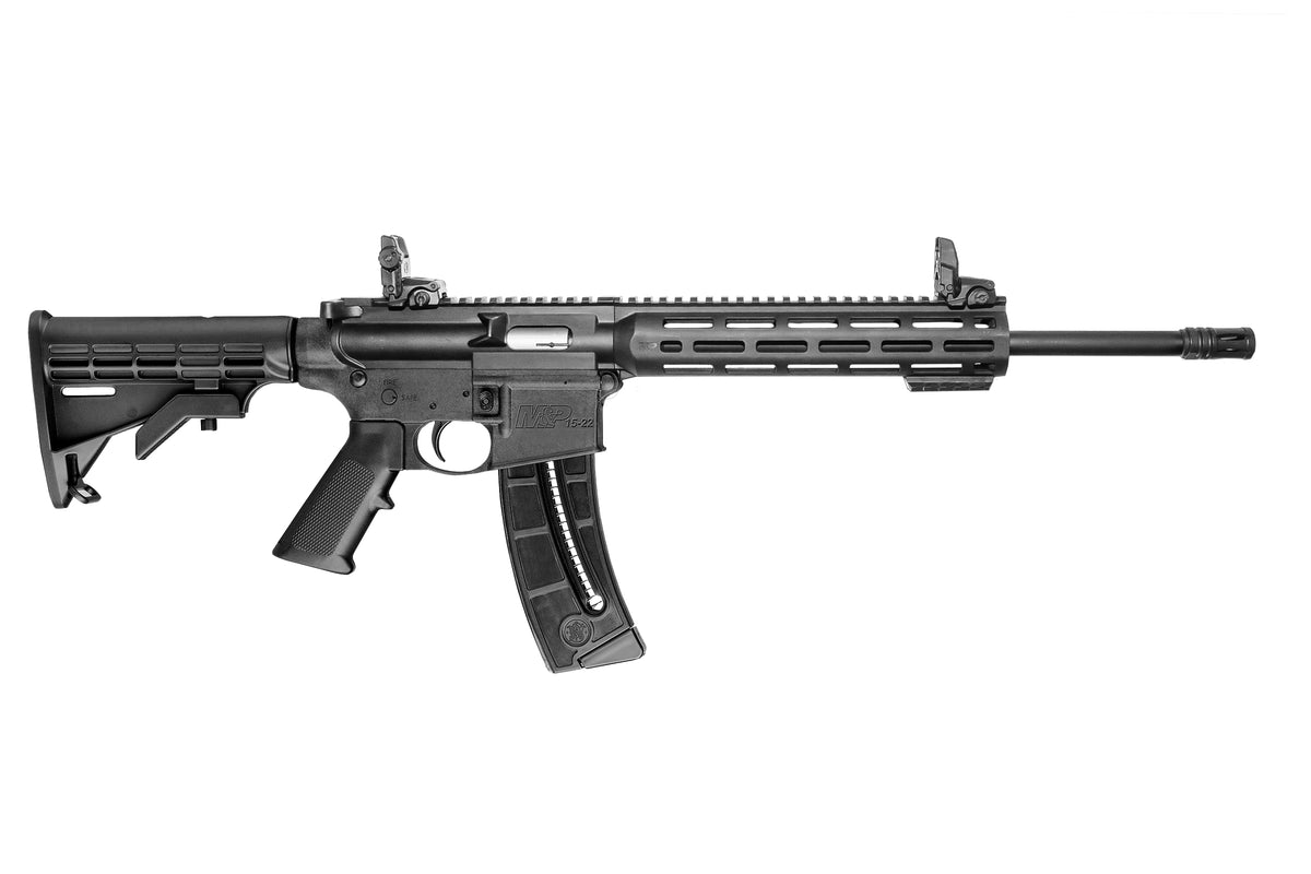 Smith & Wesson 10208 M&P15 Sport 22 LR 25+1 16.50" Matte Black Carbon Steel Barrel & Picatinny Rail Aluminum Receiver, 10" Magpul M-LOK Handguard, 6 Position CAR Black Synthetic Stock, Black Polymer G
