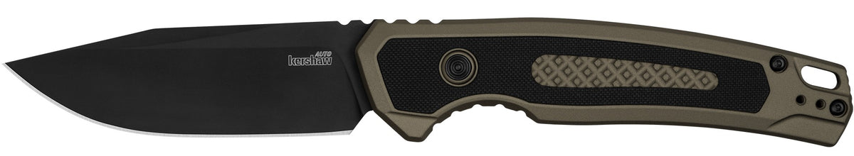 Launch 21 3.45" Pocket Push Bttn Alum Blk/FDE