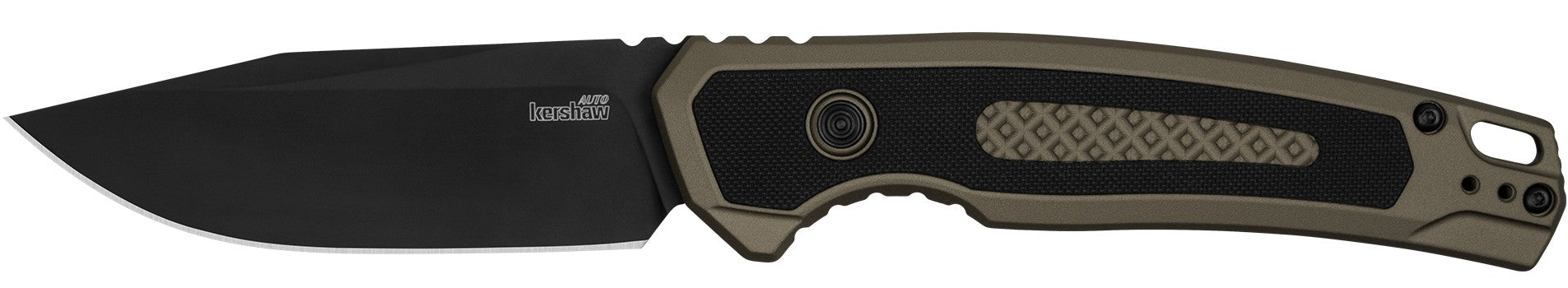 Launch 21 3.45" Pocket Push Bttn Alum Blk/FDE