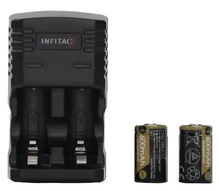 INFITAC BC01 CHARGER AND BATTERIES