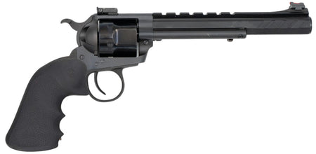 Chiappa Firearms 340358 1873 44 Mag 6 Shot 7.50" Black Hexagonal Shroud w/Picatinny Rail Barrel, Black Cylinder, Black Alloy Frame, Black Hogue Rubber Grip, Exposed Hammer