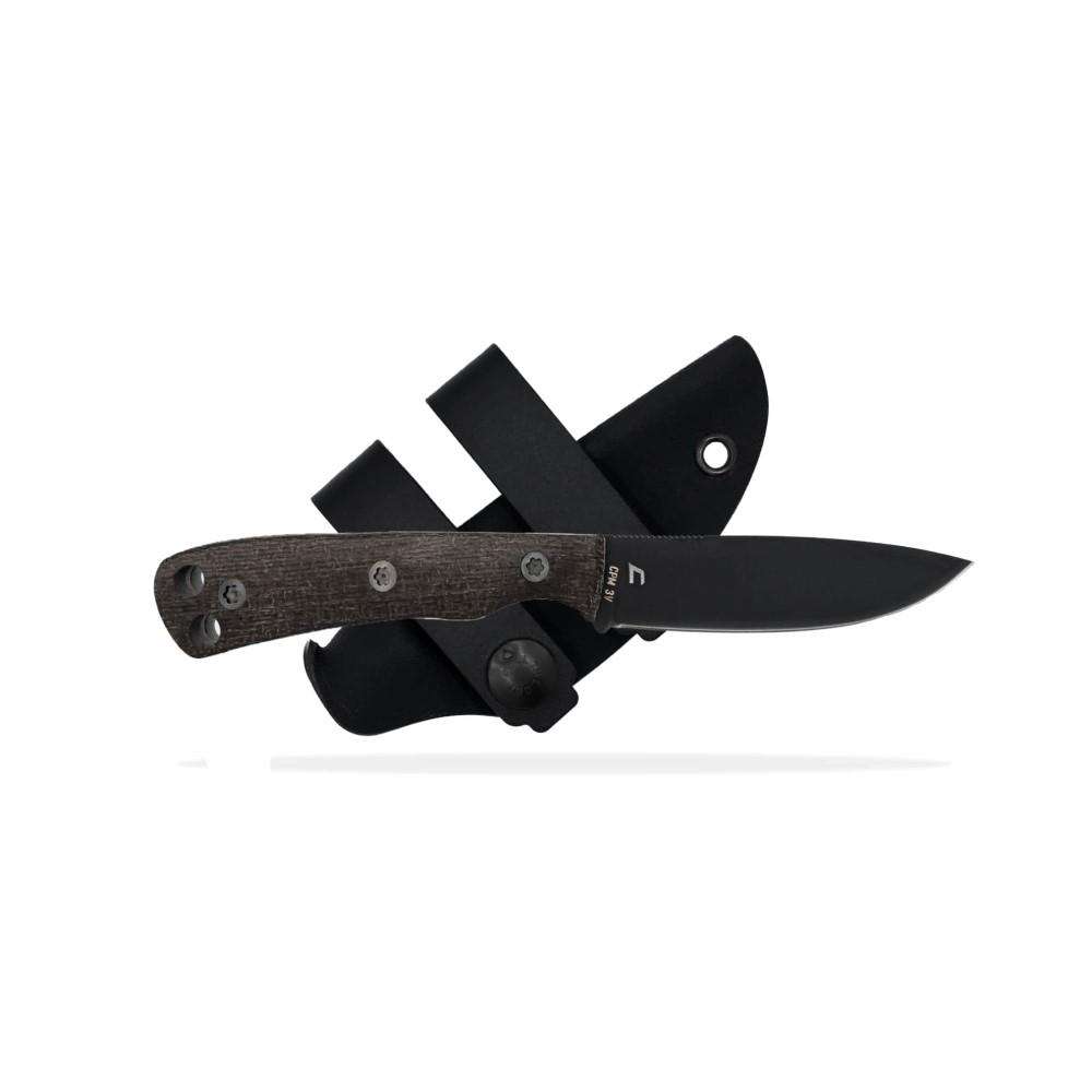SK KNIVES ASCENT MINI DLC BLACK COATED 2.9IN BLADE BLACK/BLACK G10 GRIPS W/SHEATH