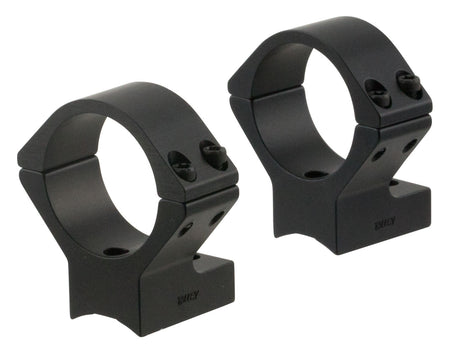 Talley 740725 Scope Mount/Ring Combo Black Anodized 30mm Tube Savage Round Receiver with AccuTrigger (110 Series/A17/A22) Medium Rings