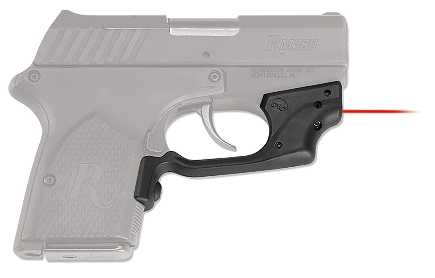 Crimson Trace 0145501 Laserguard Remington RM380, Red Laser Black Polymer