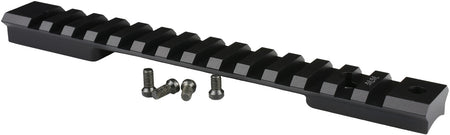 Warne 7676M Mountain Tech Tactical Rail Black Anodized Aluminum Winchester Model 70/Marlin XL-7 Long Action, 0 MOA