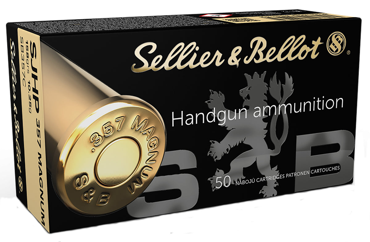 Sellier and Bellot .357 Magnum Handgun 158gr JSP Ammo