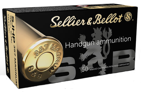 Sellier and Bellot .357 Magnum Handgun 158gr JSP Ammo
