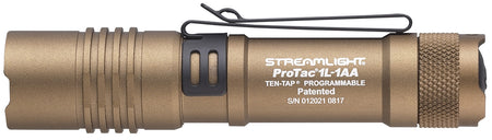 Streamlight 88073 ProTac 1L-1AA Everyday Carry Flashlight Coyote 40/150/350 Lumens White C4 LED