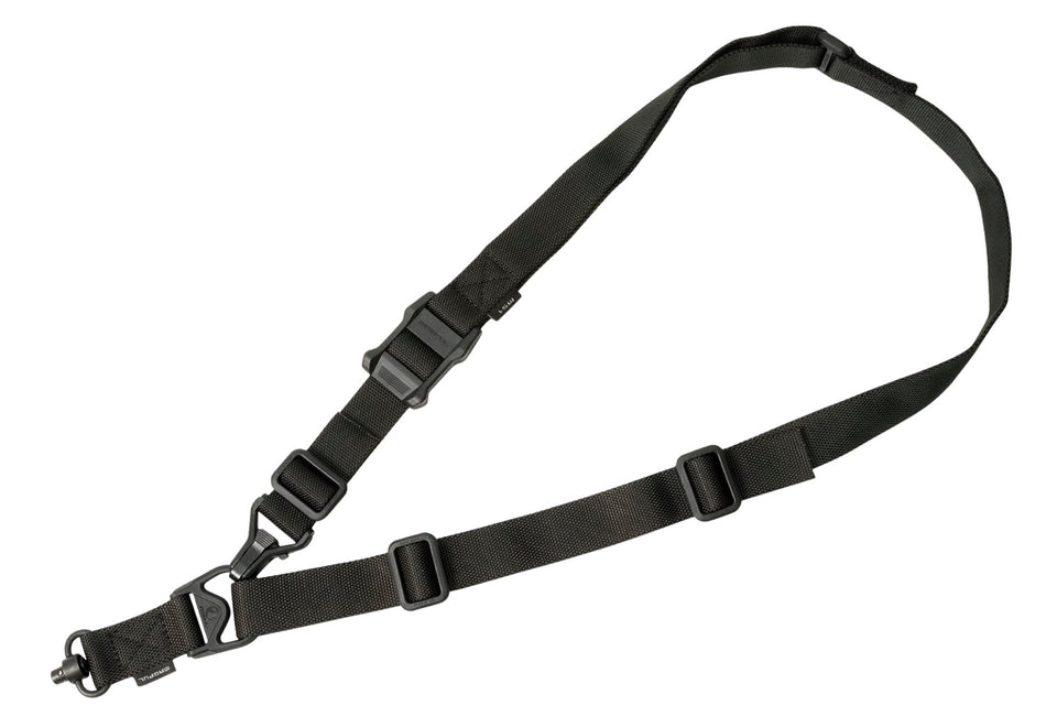 Magpul MAG515BLK MS3 Single QD Sling GEN2 Black Nylon 48"-60" OAL Adjustable One-Two Point Rifle
