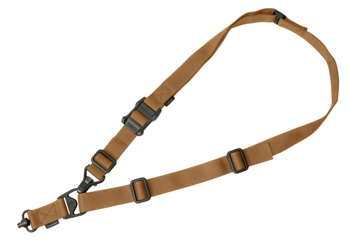 Magpul MAG515COY MS3 Single QD Sling GEN2 Coyote Tan Nylon 48"-60" OAL Adjustable One-Two Point Rifle