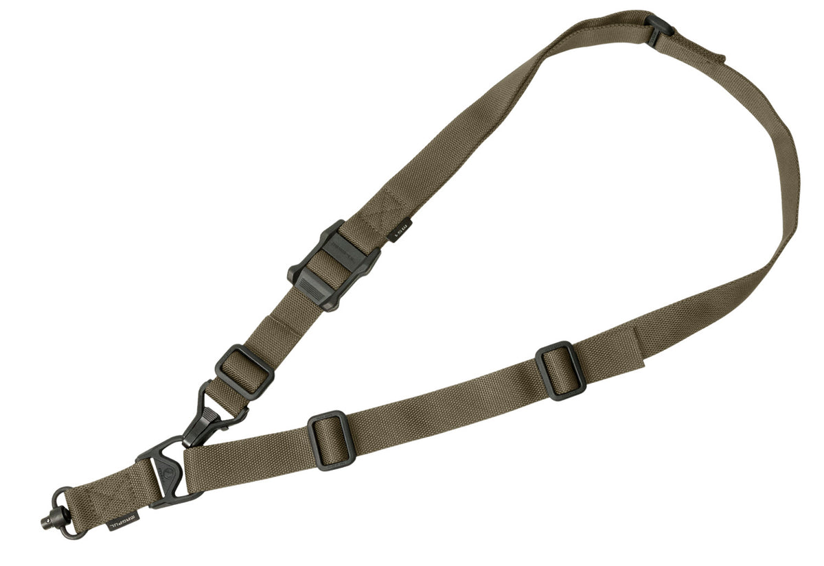 Magpul MAG515RGR MS3 Single QD Sling GEN2 Ranger Green Nylon 48"-60" OAL Adjustable One-Two Point Rifle