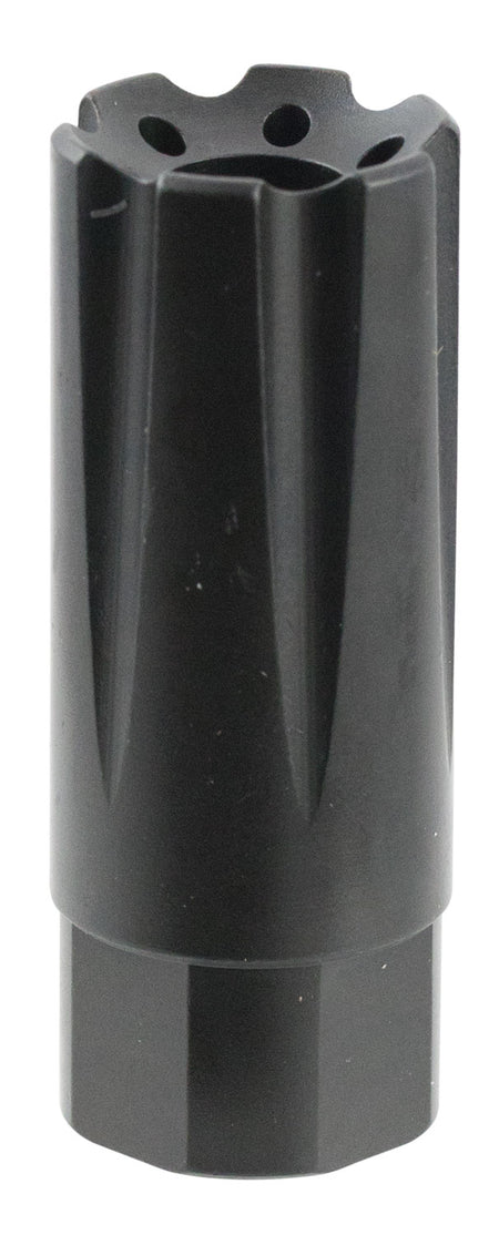 TacFire MZ10209MM Linear Compensator Black Nitride Steel with 1/2"-36 tpi Threads, 2.26" OAL, 0.87" Diameter & Forward Style for 9mm Luger AR-Platform