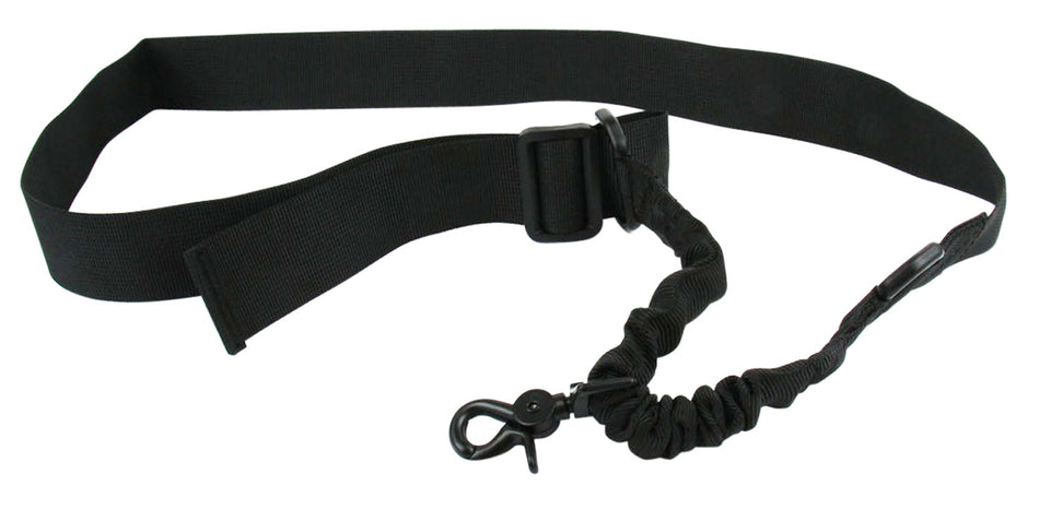 TacFire SL001B Single Point Sling Black Nylon 20"-30" OAL Adjustable Double Bungee Rifle/Shotgun
