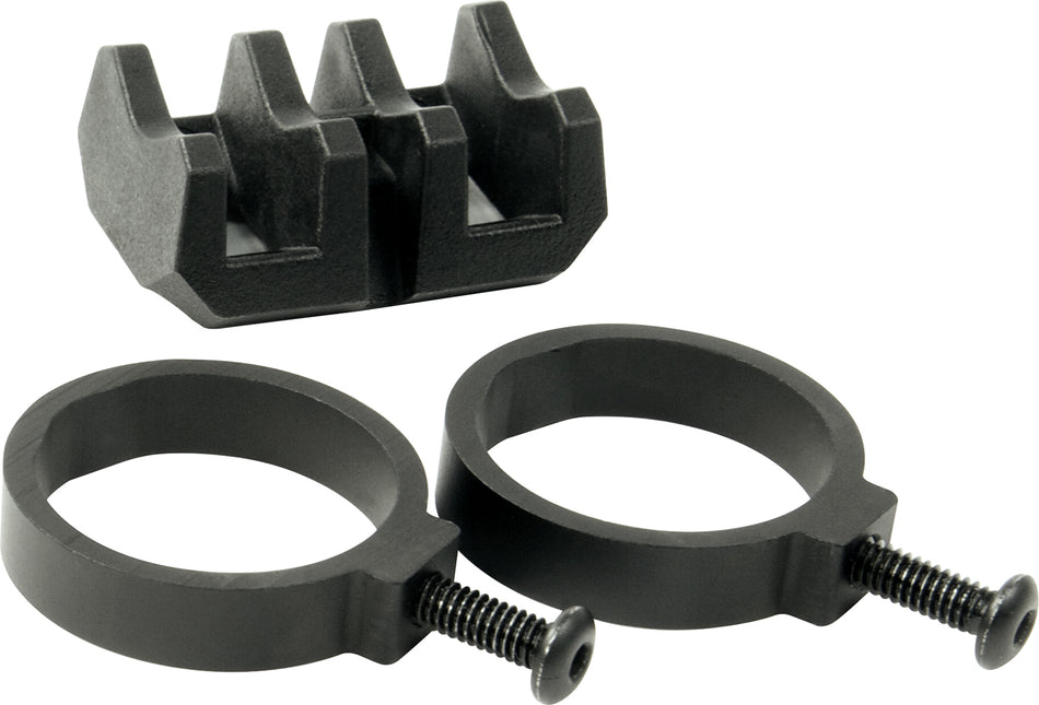 Magpul MAG614-BLK Light Mount V-Block and Rings Black Anodized Aluminum/Polymer