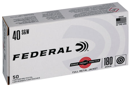 Federal .40 S&W Range and Target 180gr FMJ Ammo