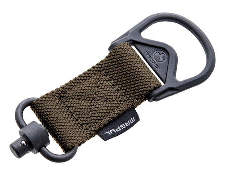 Magpul MAG517-COY MS1/MS3 QD Sling Adapter made of Steel with Maganese Phosphate Coyote Finish, Polymer Hardware, Nylon 1.25" Webbing & Two to One-Point Design for AR-15, M4, M16, AK-Platform & AKM