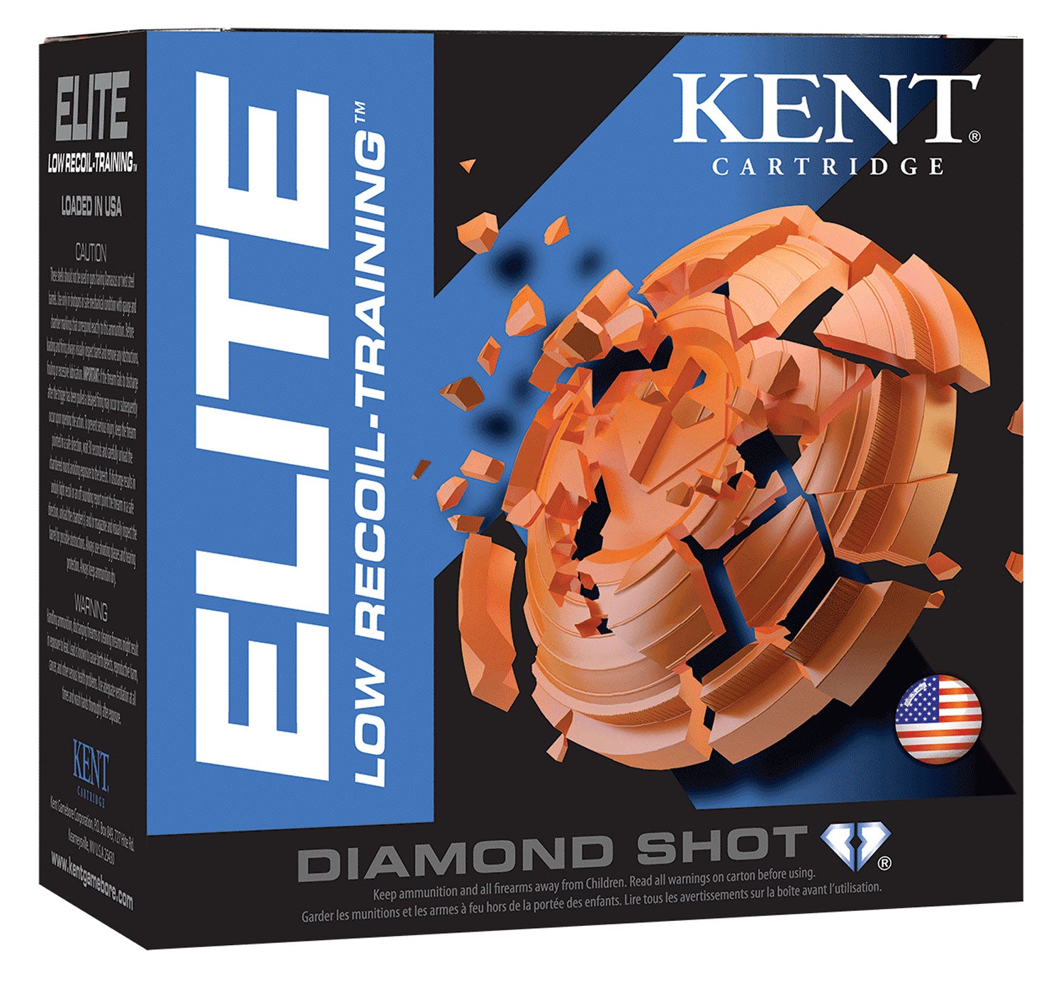 Kent Cartridge Elite Low Recoil-Training Diamond Shot 12 Gauge 2.5 in 3/4 oz #8