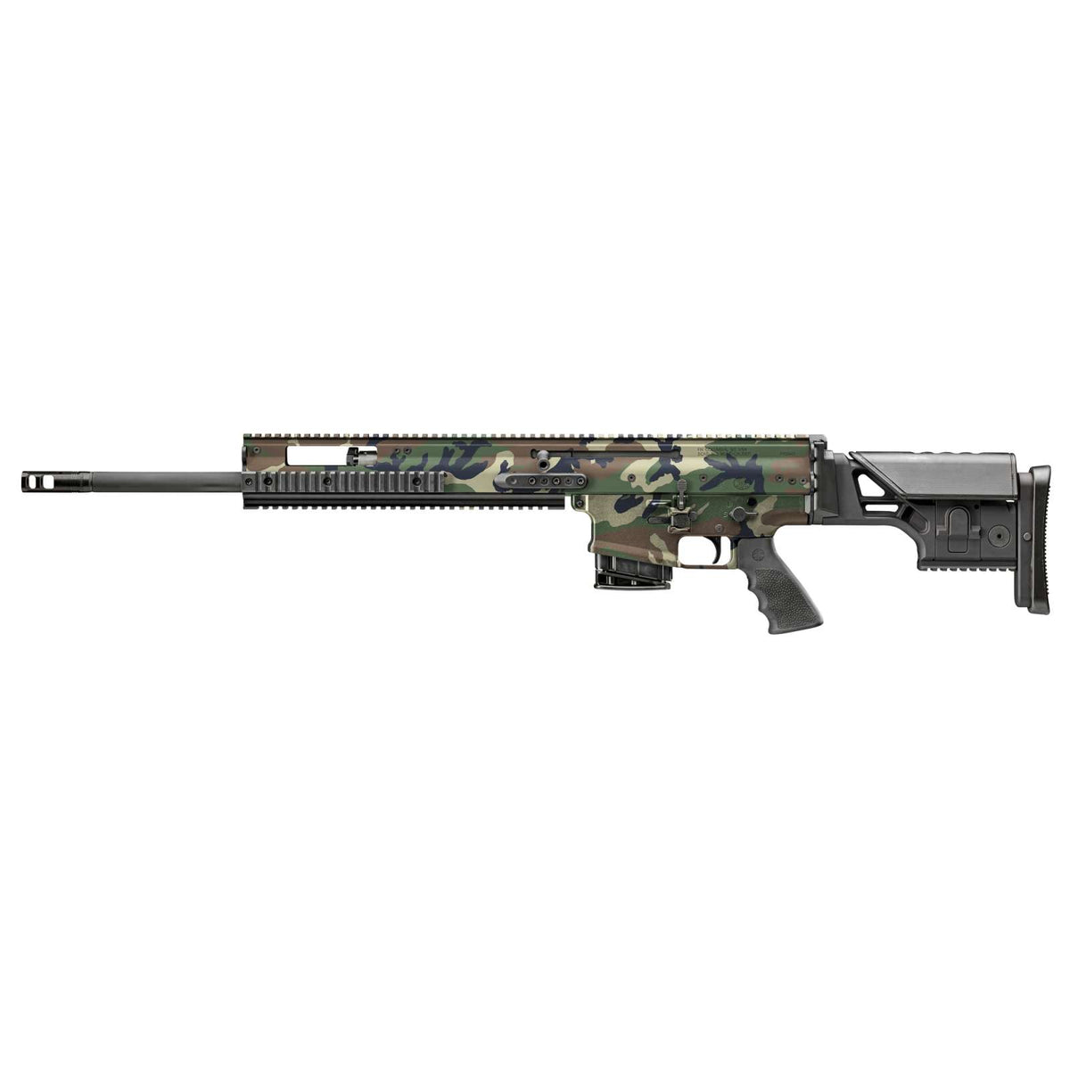 FN SCAR 20S NRCH 7.62X51 20" WOODLAND CAMO EDITION 10RD MAG