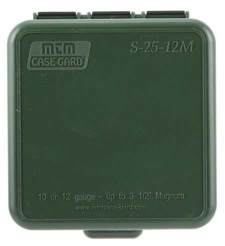 MTM Case-Gard S2512M11 Shotshell Box Flip-Top Multi Gauge Shotgun Forest Green Polypropylene 25rd