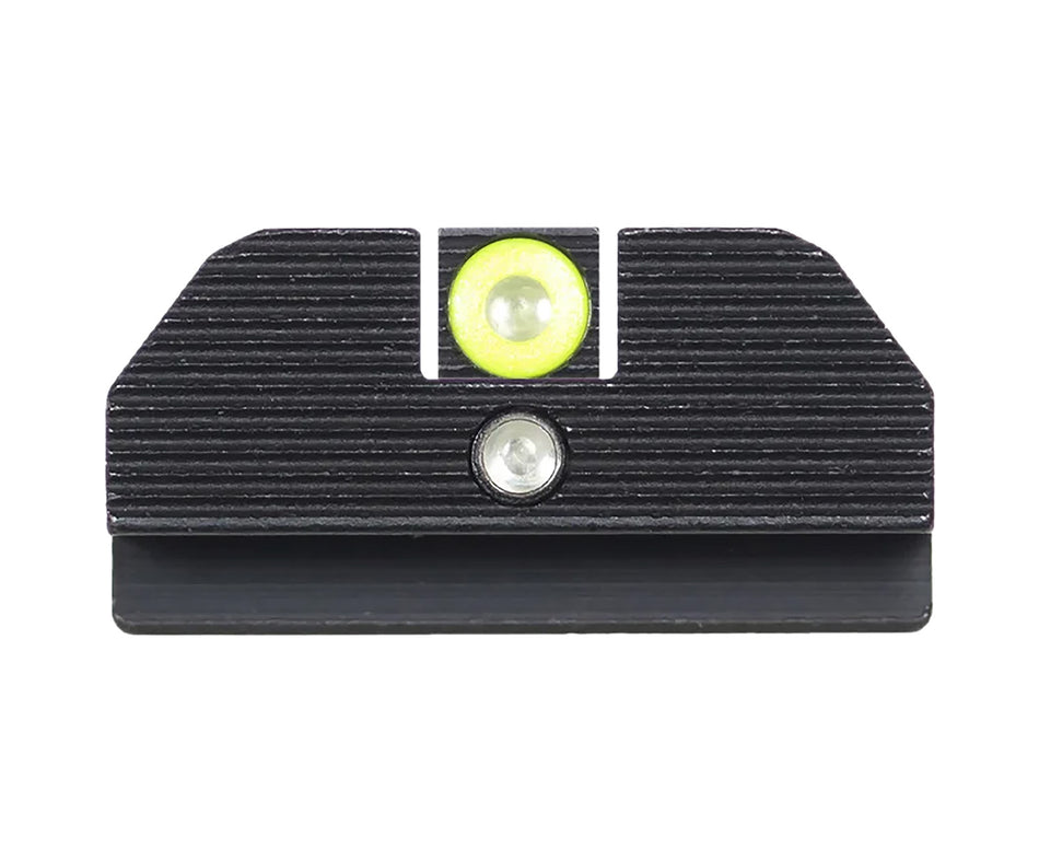 Night Fision GLK001015YGZ Student Of The Gun Accur8 For Glock Green Tritium Yellow Outline Front Sight-Green Tritium Black Outline Rear Sight Glock 17/17L/19