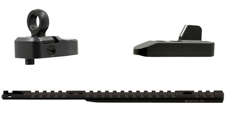 XS Sights ML10015 Marlin Optic Mounts & Ghost Ring WS Sight Sets Black White Stripe Front, Ghost Rear for Marlin 1895