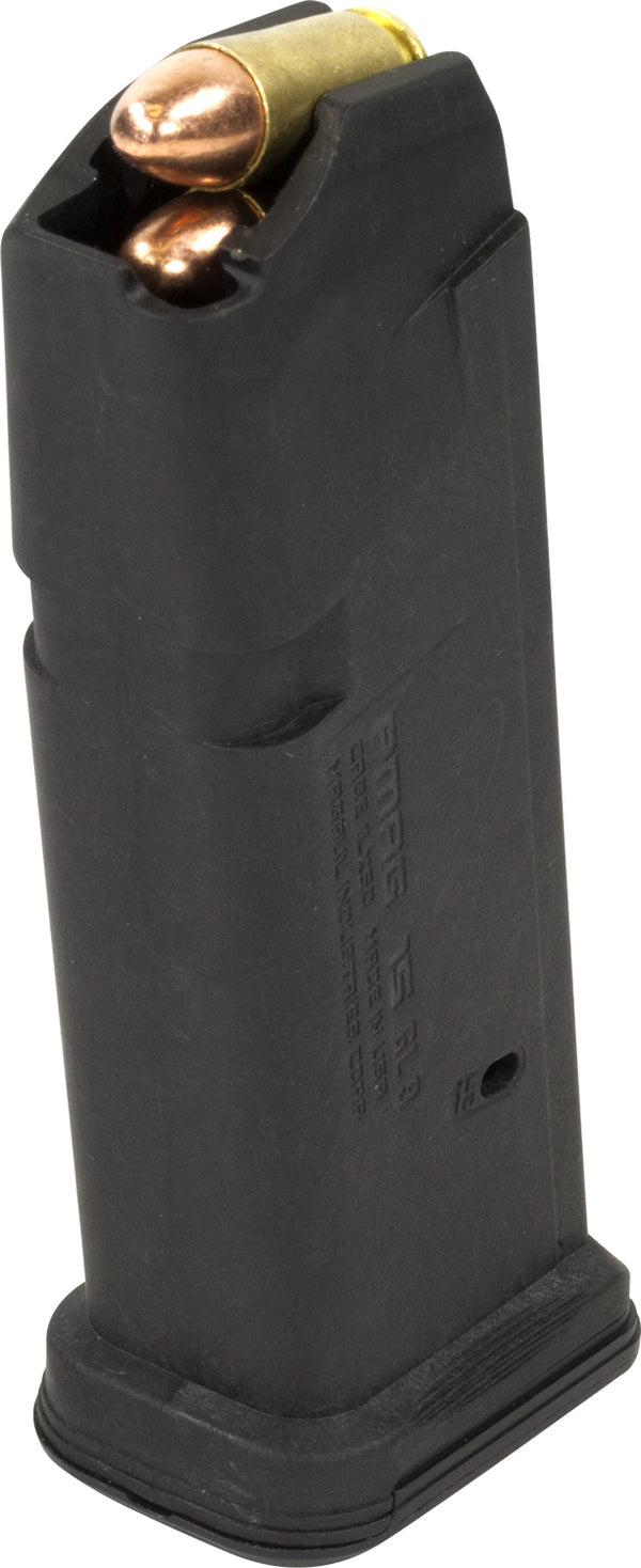 Magpul Industries, Magazine, PMAG 15 GL9, 9MM, 15 Rounds, Fits Glock 19, Black