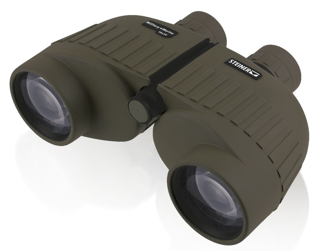 Steiner 2035 Military-Marine 10x50mm Porro Prism, Sports-Auto Focus, OD Green Makrolon w/Rubber Armor