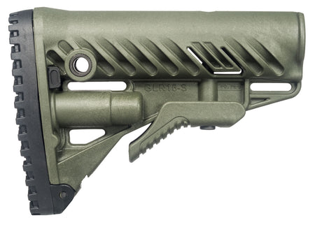 FAB Defense FXGLR16G GLR-16 Buttstock for AR-15/ M16/ M4 OD Green Polymer