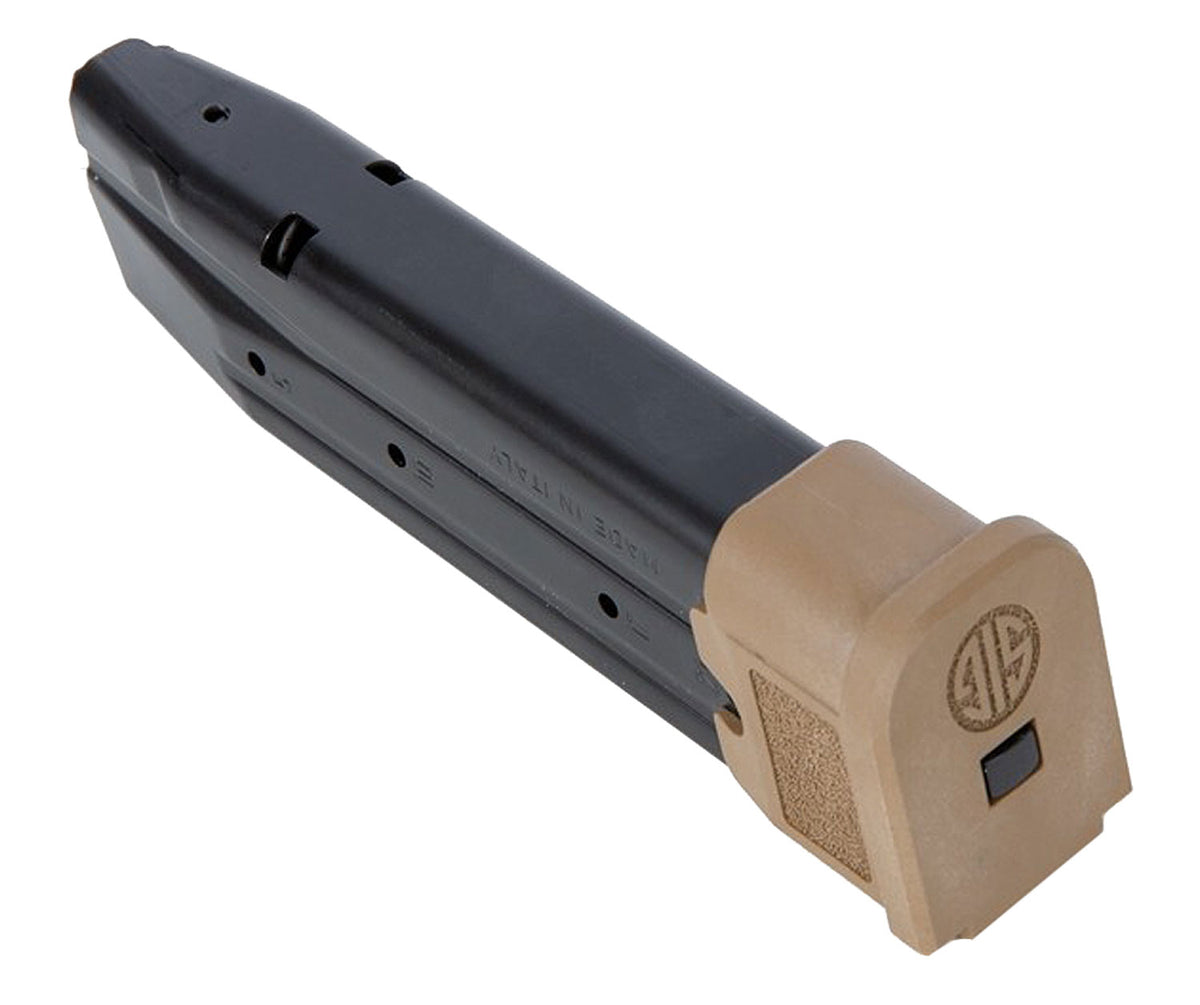 Sig Sauer MAGMODF921COY P320 21rd 9mm Luger Extended For Sig P320/M17/M18 Black Coyote Steel