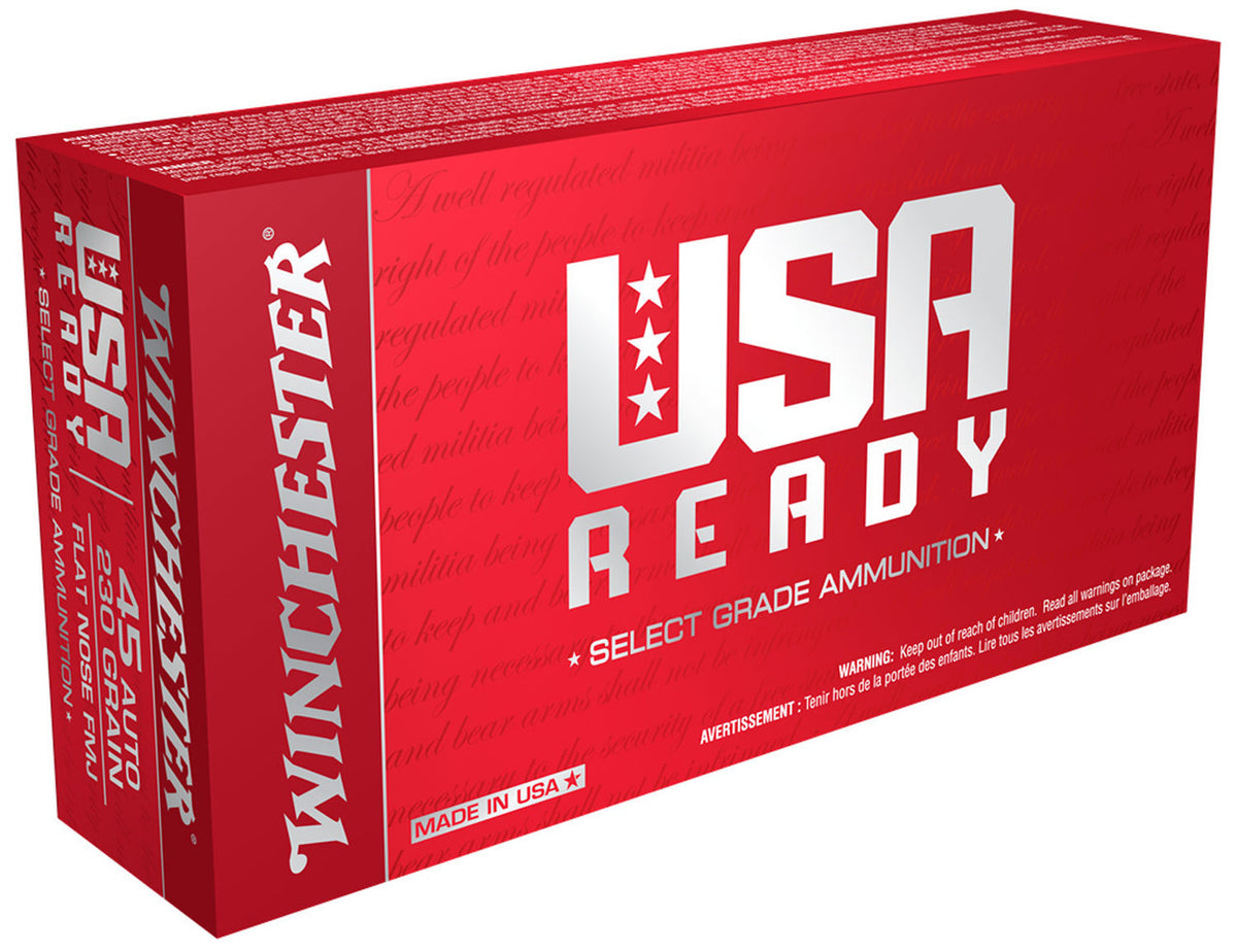 Winchester .45 Auto USA Ready 230gr FMJ FN Ammo